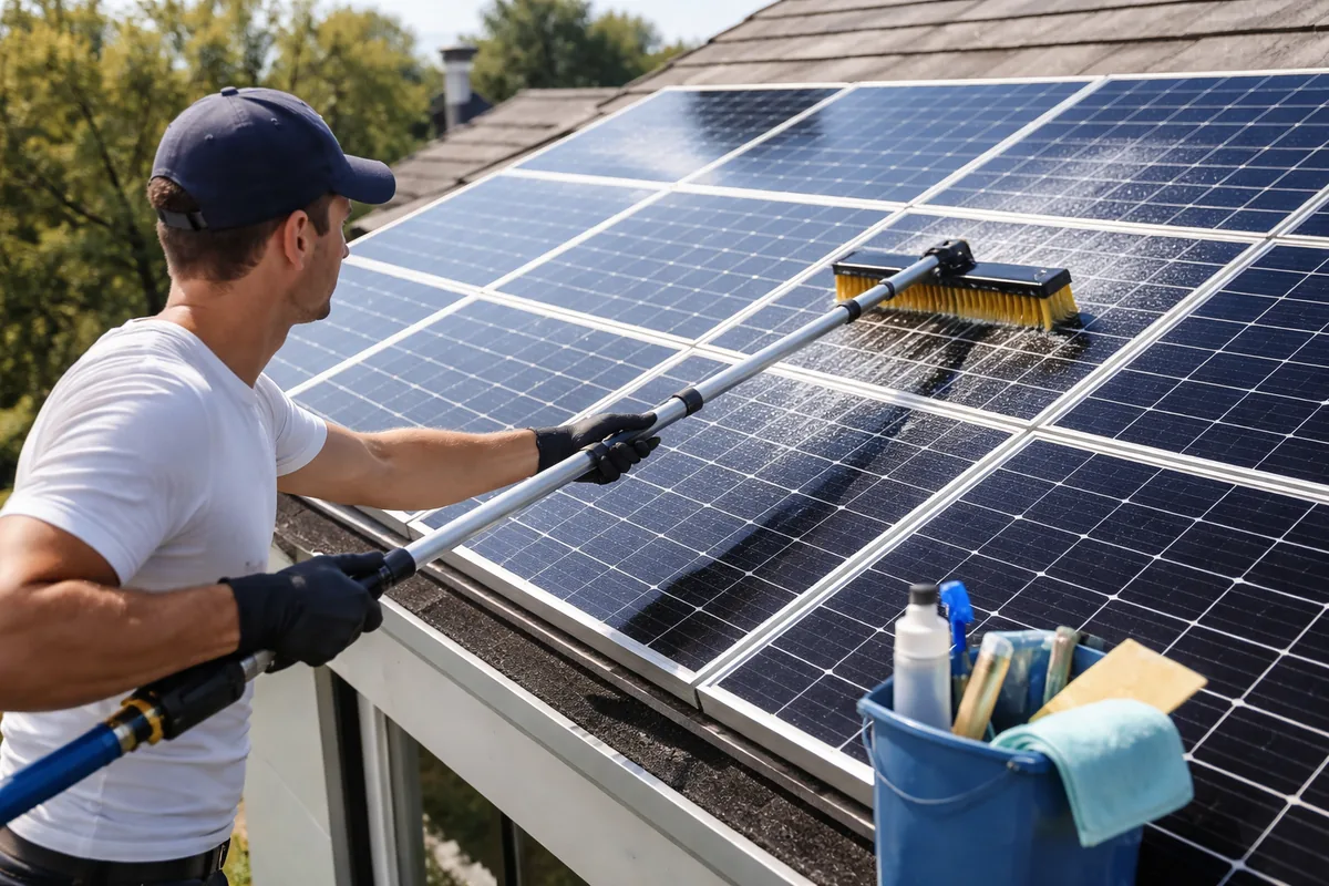Comment utiliser un kit de nettoyage pour entretenir vos panneaux solaires